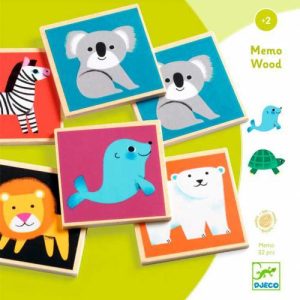 Memo Wood - Jogo de Memória c/ Animais