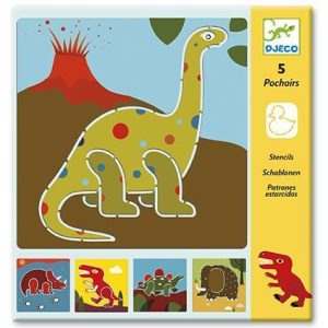 Dinossauros - 5 Stencils p/ Desenhar