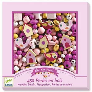 Pássaros - Contas de Madeira