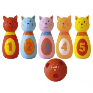 Jogo de Bowling Plástico Suave - Gatinhos