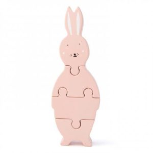 Puzzle de Formas em Madeira - Mrs. Rabbit