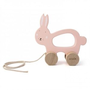 Brinquedo de Puxar em Madeira - Mrs. Rabbit