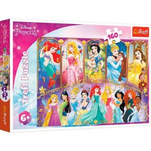 Puzzles 160 pcs - Princesses portraits / Disney Princes