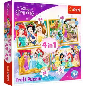 Puzzles 4 em 1 - Happy day / Disney Princess