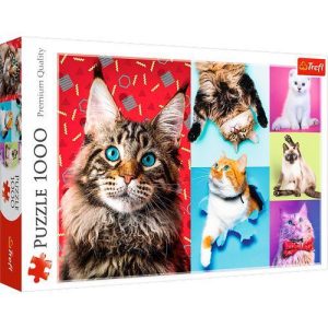 Puzzle 1000 pcs Gatos Felizes