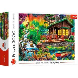 Puzzle 3000 pcs Cabana na Floresta