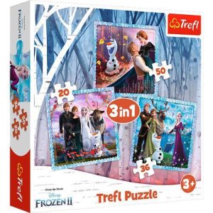 Puzzles 3 em 1 - The magical story / Disney Frozen 2