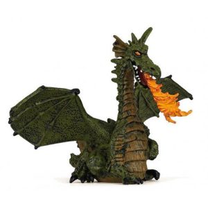 Dragão Alado Verde c/ Fogo