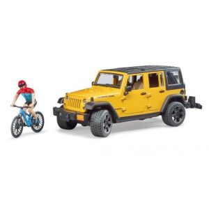 Jeep Wrangler Rubicon Unlimited c/ bicicleta + ciclista