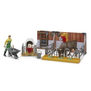 Vaca e Bezerro c/ Agricultor