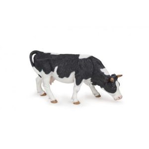 Vaca Preta e Branca a Pastar