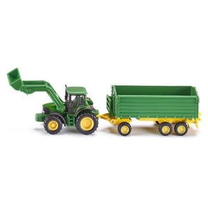 John Deere com Carregador Frontal e Reboque