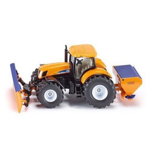 Tractor com Distribuidor de Sal e Placa Niveladora