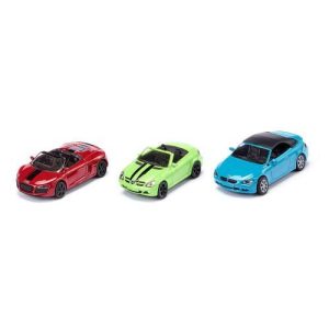 Conjunto carros descapotáveis
