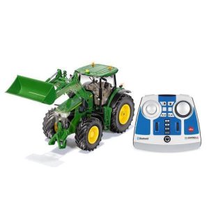 John Deere 7310R com carregador frontal e comando