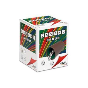 Copo de Dados de Poker c/ 5 Dados de 5 Pontos