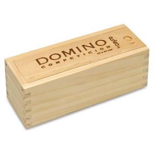Jogo de Dominó de Competição c/ Caixa de Madeira