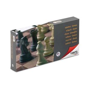 Jogo de Xadrez e Damas Magnético Grande