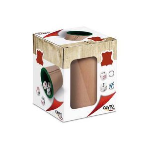 Copo de Dados de Couro c/ Dados de Pontos