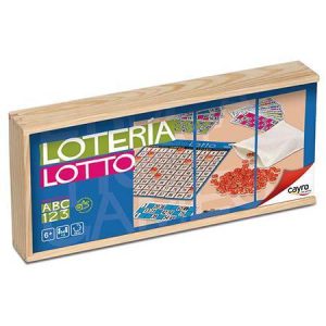 Jogo de Loto 40 Cartas c/ Caixa de Madeira