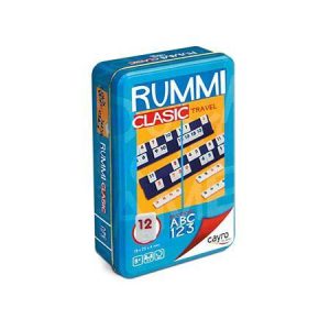 Jogo de Rummi Clasic p/ Viajar em Caixa de Metal