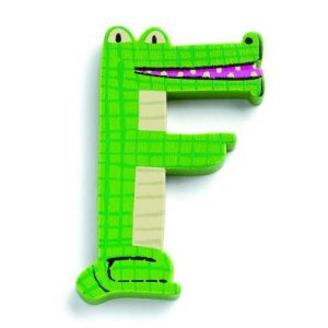 F - Letra com Desenho de Animal