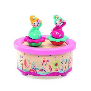 Caixa de Música Meninas Flor