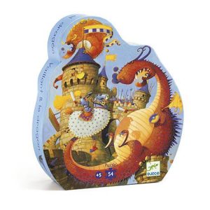 Vaillant e o Dragão - Puzzle Silhueta 54 Peças