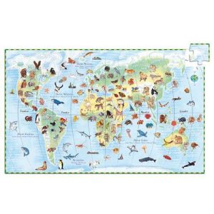 Animais do Mundo + Livro - Puzzle de Observação 100