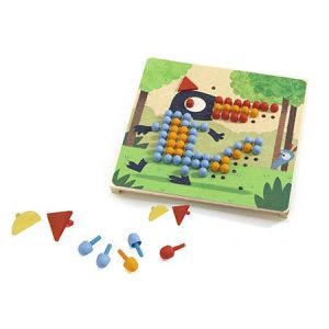 Mosaico Rigolo - Jogo de Recriar Animais c/ Pinos