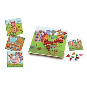 Mosaico Animo - Jogo de Recriar Animais c/ Pinos
