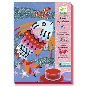 Peixes Arco-Íris - Jogo Areias Coloridas e Glitter