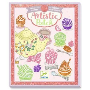 Adesivo Artístico de Glitter - Doces