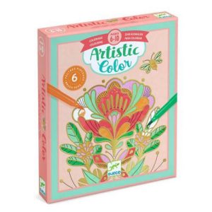 Flora - Jogo de Colorir com Efeito Metálico
