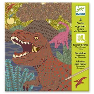 O Reino dos Dinossauros - Raspa 4 Cartões Metálicos