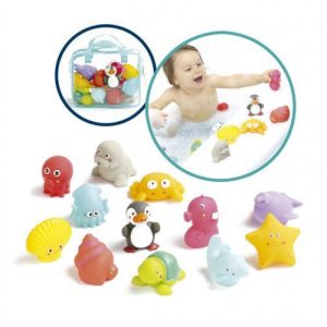 12 Animais de Plástico p/ Banho