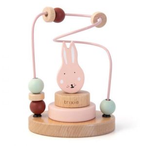 Labirinto de Contas em Madeira - Mrs. Rabbit