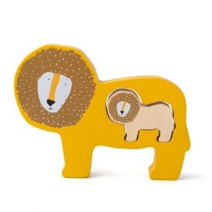 Puzzle p/ Bebés em Madeira - Mr. Lion