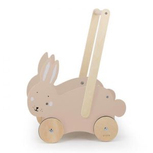 Carro de Puxar em Madeira - Mrs. Rabbit