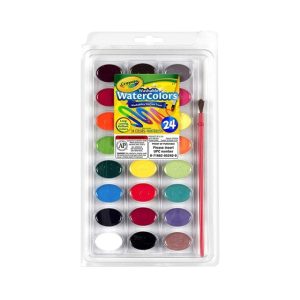 Blister 24 acuarelas lavables Crayola