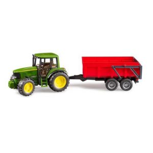John Deere 6920 com reboque basculante