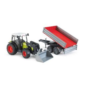 Claas Nectis 267 F com pá carregadora e atrelado