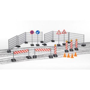 Accessories Construction set: railings, site signs and pylon