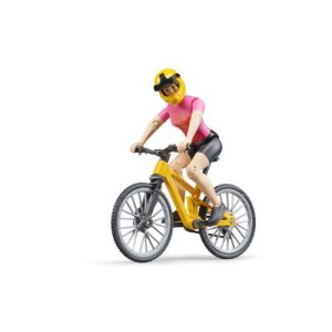 Bicicleta de montanha c/ ciclista
