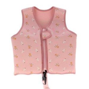 Colete flutuador aprendizagem Baby Ducks Pink 3 a 6 anos