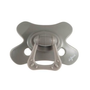 Chupeta Dental 18+ meses Cinza