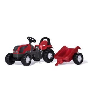Tractor Valtra rollyKid com roll bar e atrelado