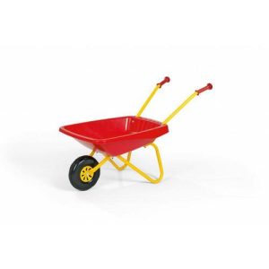 Carrinho de mão amarelo/vermelho