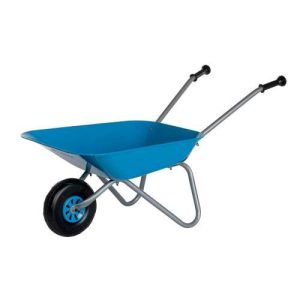 Carrinho de mão de metal Azul
