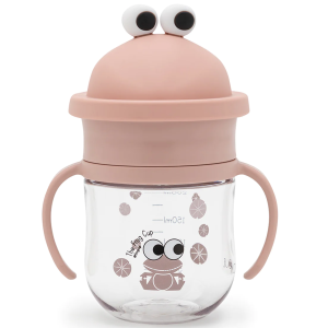 Copo de aprendizagem Frog Rosa 360º 200ml